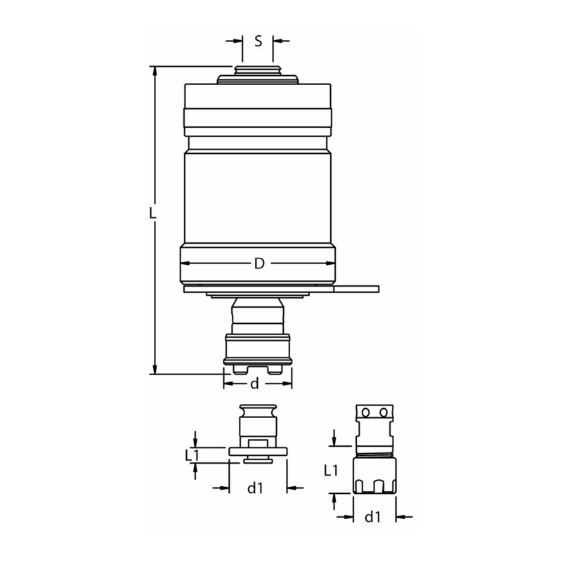 Apparecchi a maschiare auto-invertiti serie drill o tap 50 - immagine 2